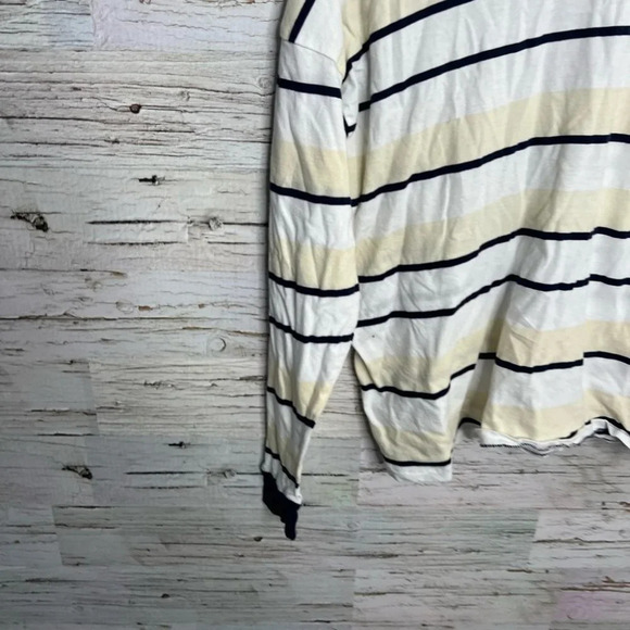 Urban outfitters white yellow striped long sleeve size small - Picture 2 of 9
